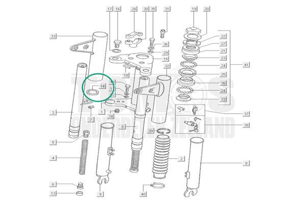 Grote foto tomos voorvork koplampoor rubberring voor nieuw oud model motoren overige accessoires