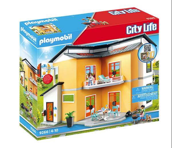 Grote foto playmobil city life 9266 modern woonhuis kinderen en baby duplo en lego