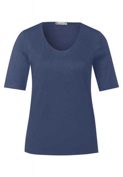 Grote foto t shirt effen lake blue 34 kleding dames overige kledingstukken