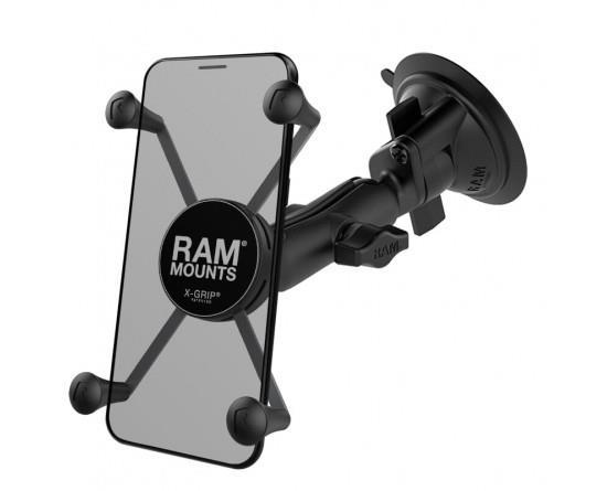 Grote foto ram twist lock suction cup mount with universal x grip l telecommunicatie carkits en houders