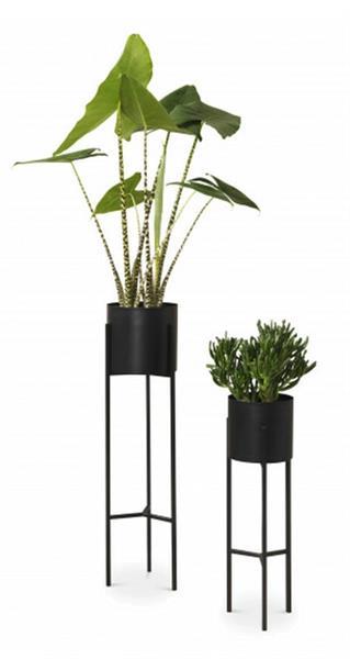 Grote foto moderne plantenbak set van 2 zwart witgoed en apparatuur koffiemachines en espresso apparaten