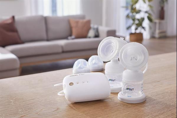 Grote foto philips avent elektrische borstkolf dubbel premium scf39 kinderen en baby dekens en slaapzakjes