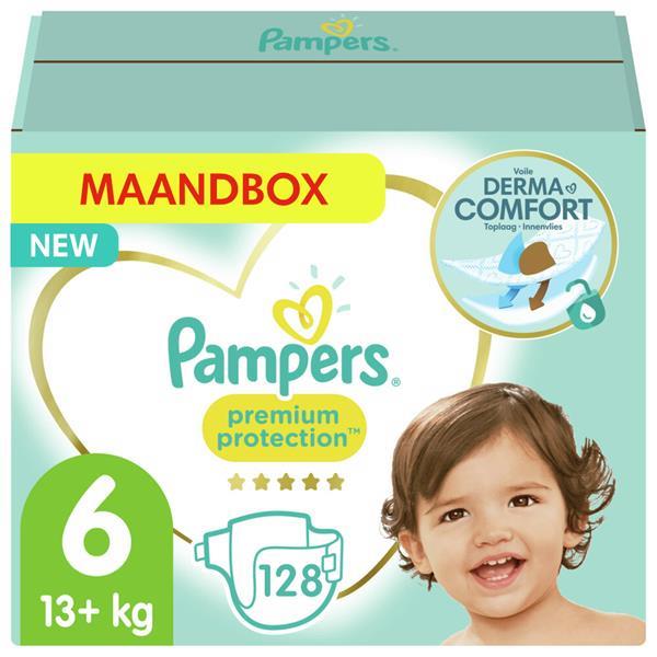 Grote foto pampers premium protection maat 6 maandbox 128 luier kinderen en baby dekens en slaapzakjes