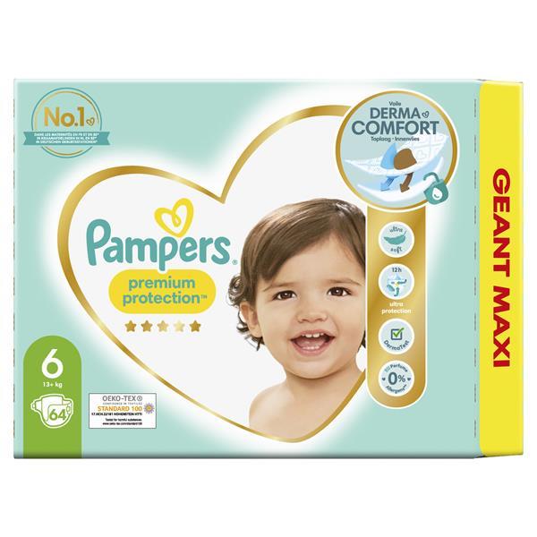 Grote foto pampers premium protection maat 6 maandbox 128 luier kinderen en baby dekens en slaapzakjes