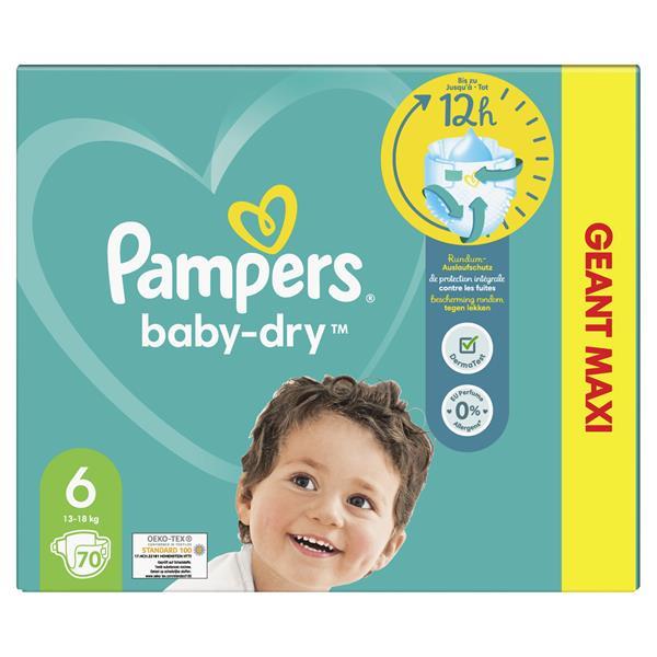 Grote foto pampers baby dry maat 6 maandbox 140 luiers kinderen en baby dekens en slaapzakjes