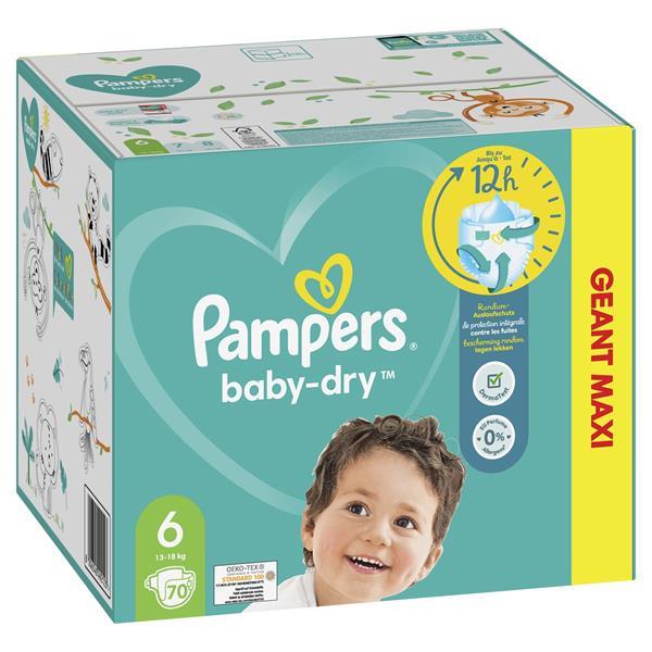 Grote foto pampers baby dry maat 6 maandbox 140 luiers kinderen en baby dekens en slaapzakjes