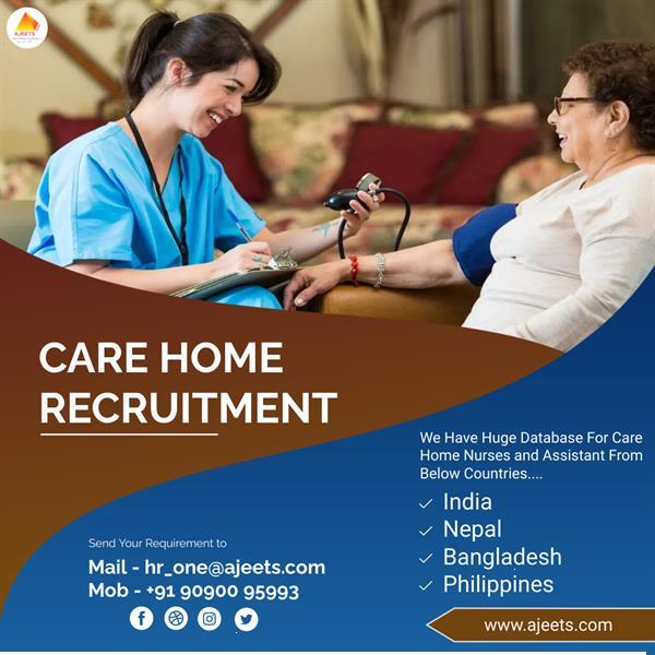 Grote foto home care recruitment diensten en vakmensen verzorging