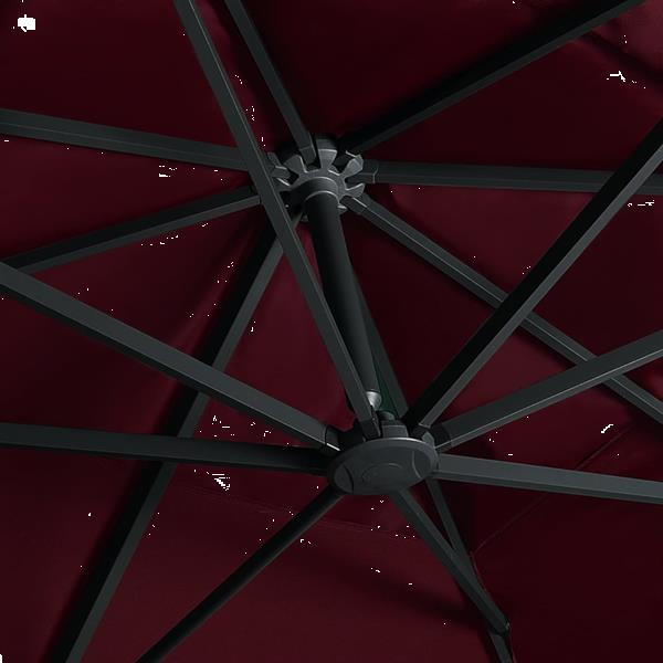 Grote foto vidaxl parasol d port avec lumi res led rouge bordeaux 400x tuin en terras overige tuin en terras