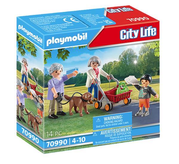 Grote foto playmobil city life 70990 grootouders met kleinkinderen kinderen en baby duplo en lego