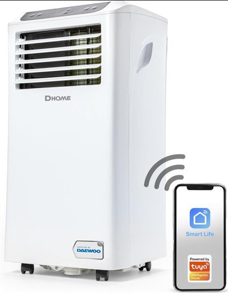 Grote foto da9kswe mobiele airco 9000 btu smart wifi airconditioning witgoed en apparatuur koffiemachines en espresso apparaten