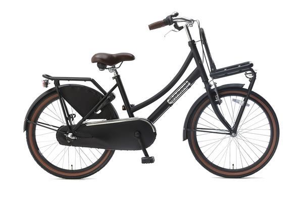 Grote foto popal daily dutch basic meisjesfiets 22 inch mat zwart 3v fietsen en brommers kinderfietsen