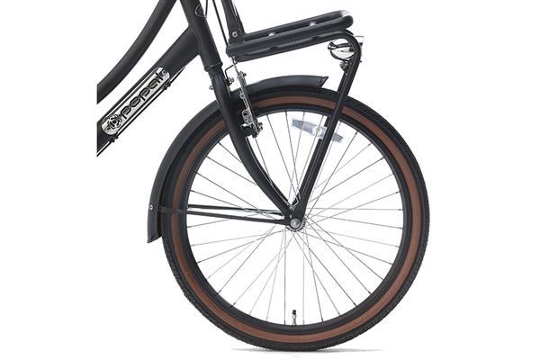 Grote foto popal daily dutch basic meisjesfiets 22 inch mat zwart 3v fietsen en brommers kinderfietsen