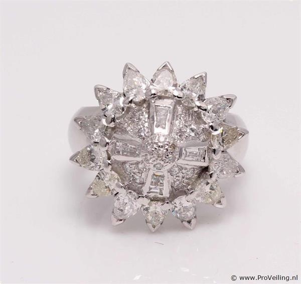 Grote foto online veiling 2.51ct diamond ring sieraden tassen en uiterlijk overige