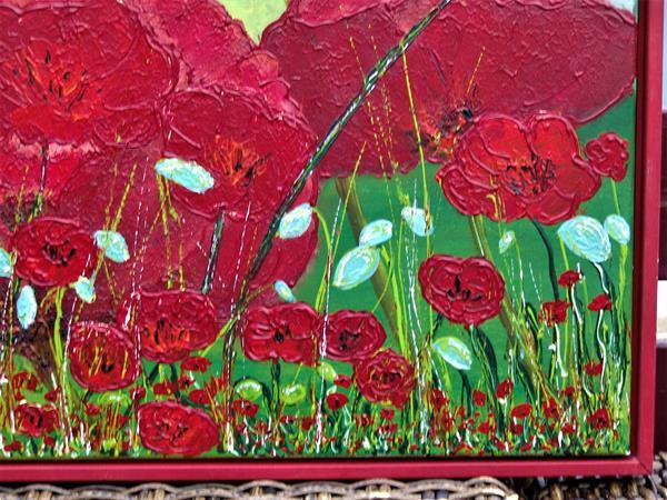 Grote foto sunny poppies antiek en kunst kunst