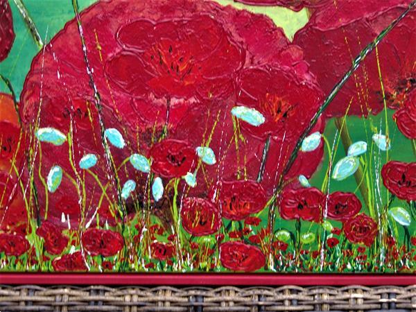 Grote foto sunny poppies antiek en kunst kunst