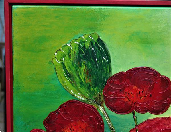 Grote foto sunny poppies antiek en kunst kunst