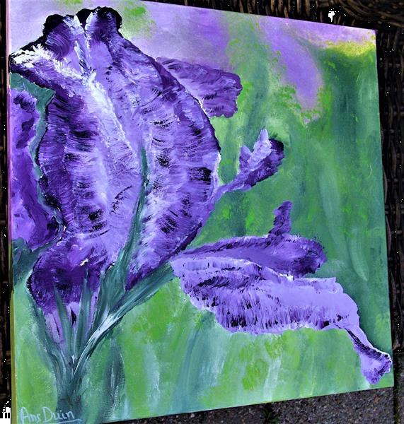 Grote foto purple flower antiek en kunst woonaccessoires