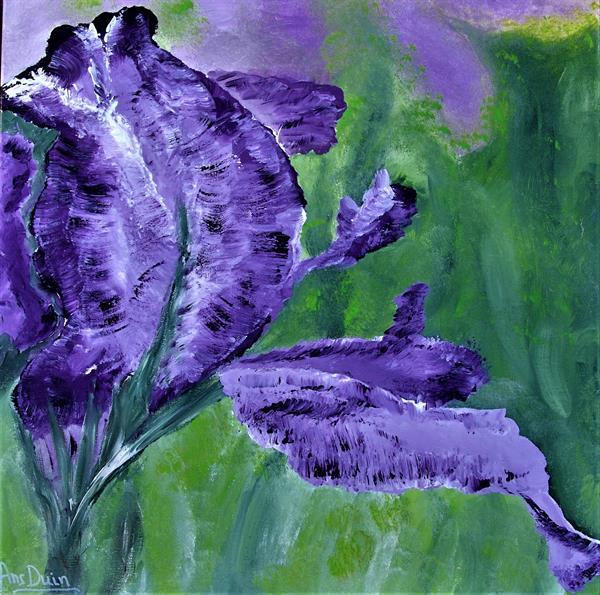 Grote foto purple flower antiek en kunst woonaccessoires