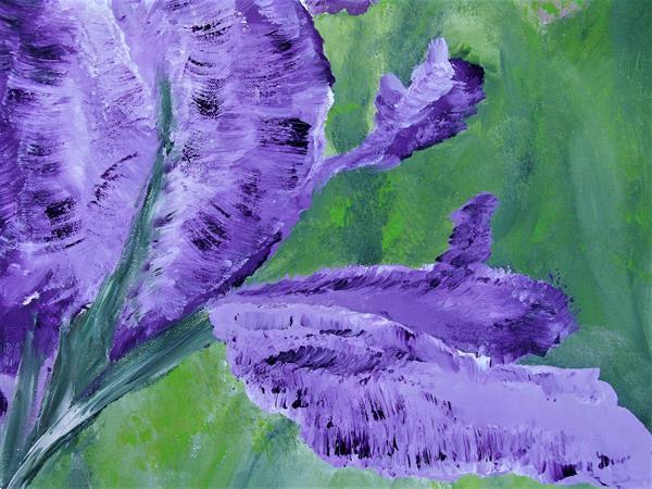 Grote foto purple flower antiek en kunst woonaccessoires