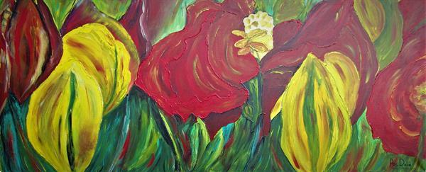 Grote foto jolly flowers antiek en kunst woonaccessoires