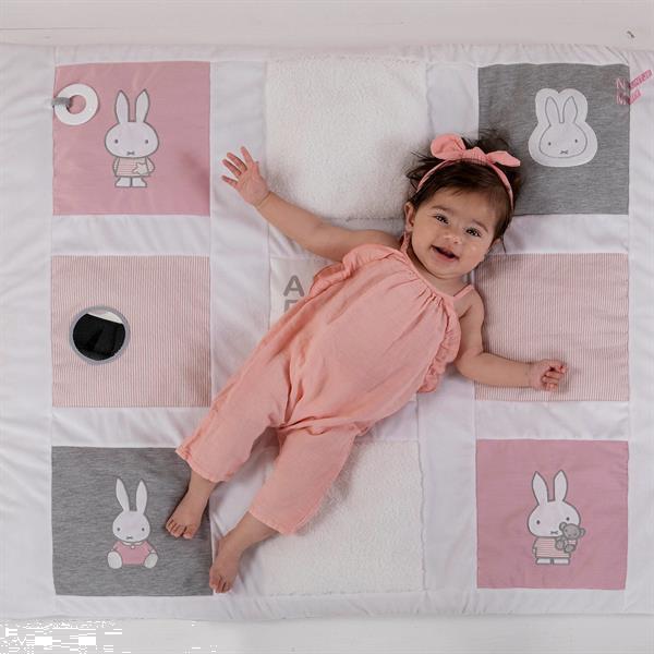 Grote foto nijntje boxkleed pink baby rib 100 x 85 cm kinderen en baby dekens en slaapzakjes