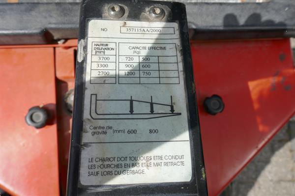 Grote foto vs 20786 elektrische stapelaar bt 3700mm freelift doe het zelf en verbouw hefwerktuigen