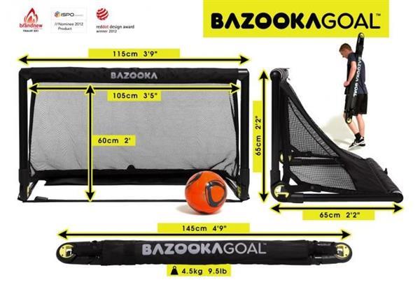 Grote foto bazooka straat goal 120cm x75cm x 75cm zeer snel op te zett sport en fitness voetbal