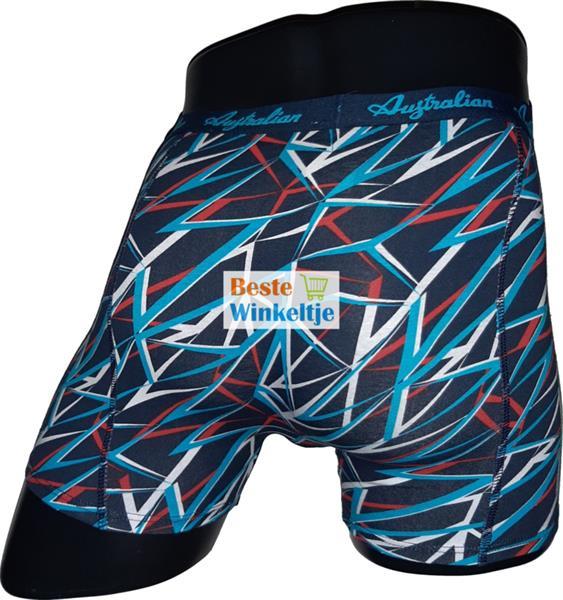 Grote foto australian heren print blauw xl maat 54 kleding heren ondergoed
