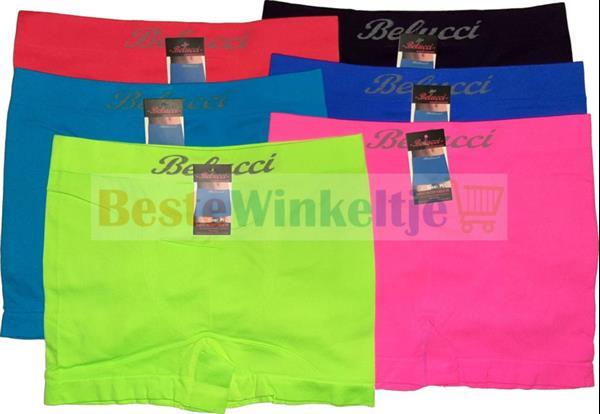 Grote foto belucci heren boxers naadloos six pack color fel xl xxl kleding heren ondergoed