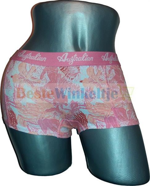 Grote foto australian dames bloemen wit roze xl kleding heren ondergoed