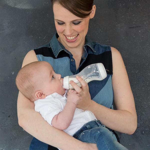 Grote foto difrax s fles breed zilver anti koliek 250ml beauty en gezondheid baby en peuter verzorging