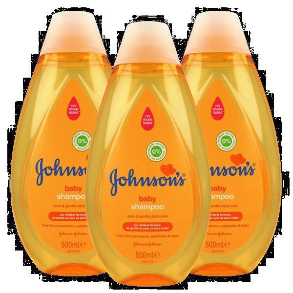 Grote foto johnson baby shampoo newpack 3 x 500ml voordeelverpakki kinderen en baby dekens en slaapzakjes