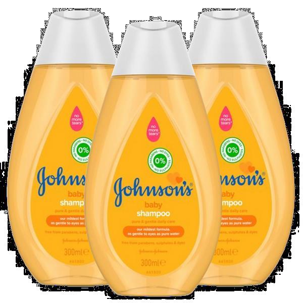 Grote foto johnson baby shampoo 3 x 300 ml voordeelverpakking kinderen en baby dekens en slaapzakjes