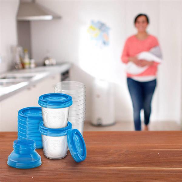 Grote foto philips avent moedermelk en babyvoeding bewaarbekers 22 kinderen en baby dekens en slaapzakjes