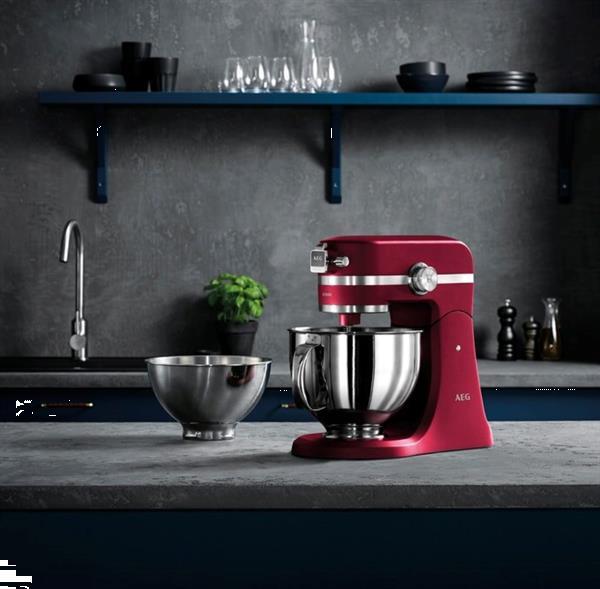 Grote foto aeg ultramix km5520 keukenmachine rood witgoed en apparatuur koffiemachines en espresso apparaten