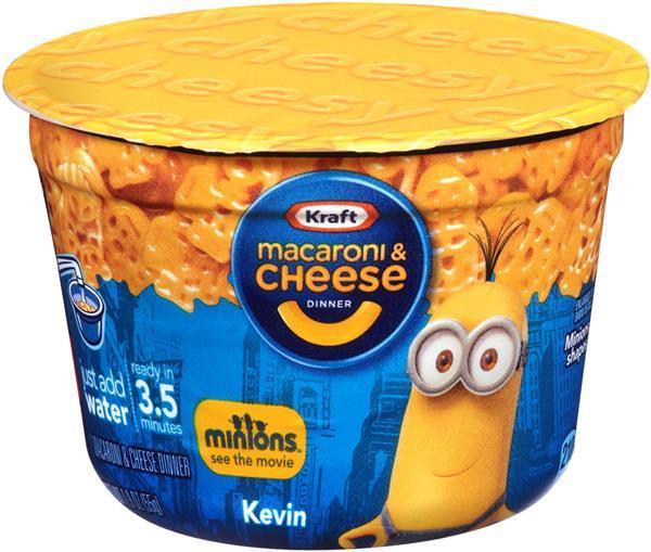 Grote foto kraft macaroni cheese minion shaped cup 50g diversen overige diversen