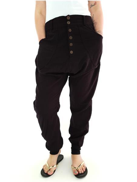 Grote foto harembroek dames zwart kleding dames broeken en pantalons