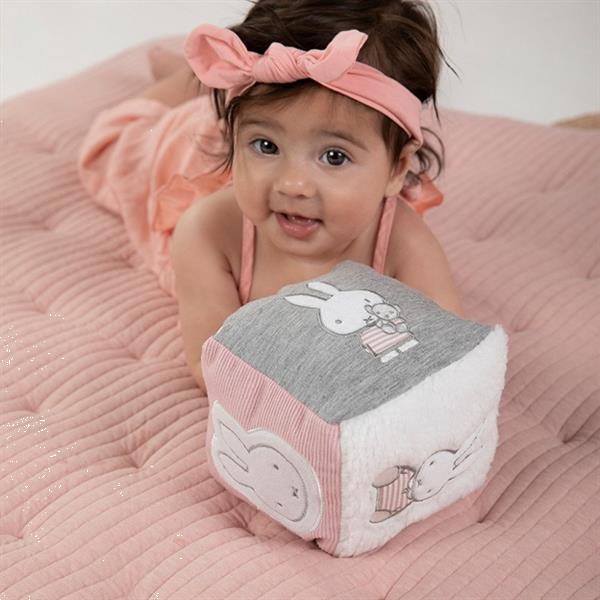 Grote foto nijntje speel kubus pink baby rib kinderen en baby dekens en slaapzakjes