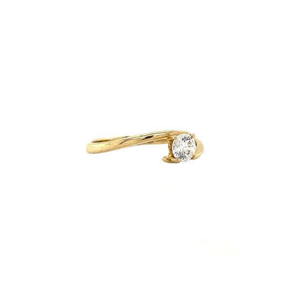 Grote foto gouden solitair ring met zirkonia 14 krt 146.5 sieraden tassen en uiterlijk ringen voor haar