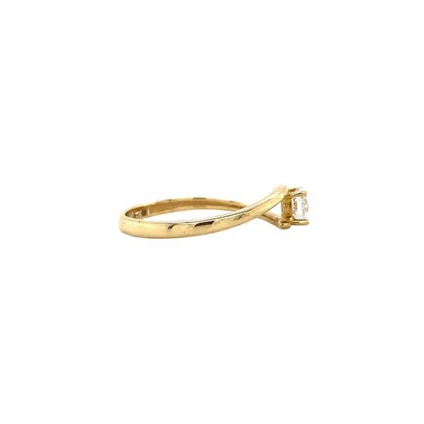 Grote foto gouden solitair ring met zirkonia 14 krt 146.5 sieraden tassen en uiterlijk ringen voor haar