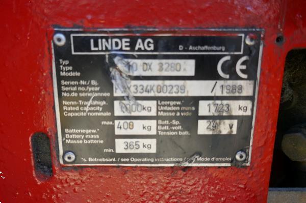 Grote foto vs 20835 elektrische heftruck linde 1000kg 3280mm agrarisch heftrucks