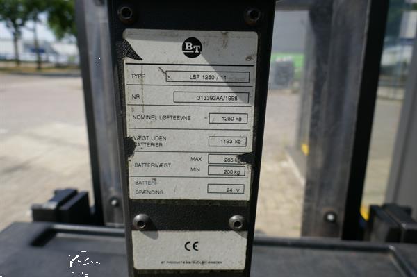 Grote foto vs 20843 elektrische stapelaar bt initiele lift 4.150mm freelift doe het zelf en verbouw hefwerktuigen