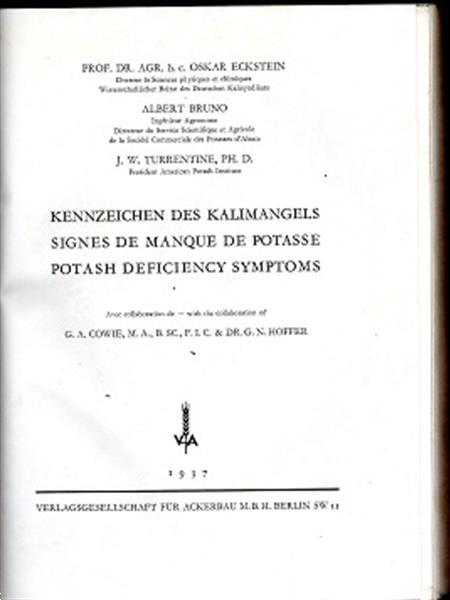 Grote foto kennzeichen des kalimangels signes manque potasse boeken studieboeken