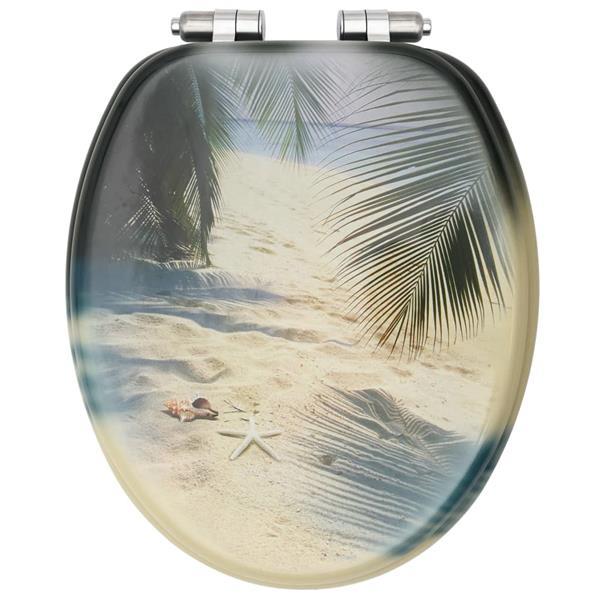 Grote foto vidaxl toiletbrillen met soft close deksel 2 st strand mdf doe het zelf en verbouw sanitair