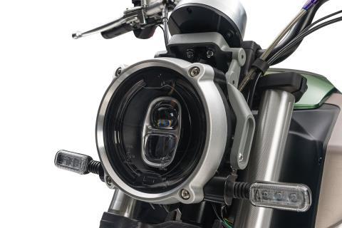 Grote foto super soco tc wanderer elektrische scooter groen bij centr fietsen en brommers scooters