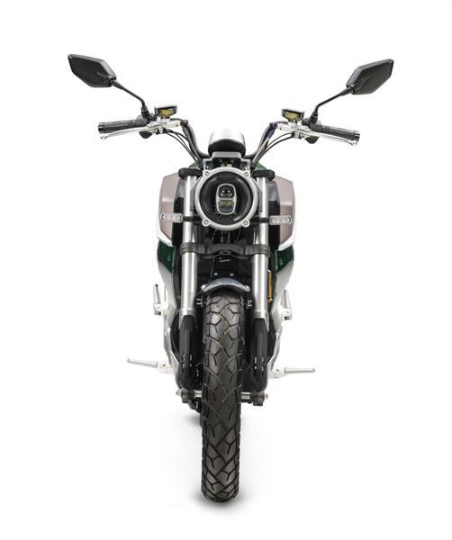 Grote foto super soco tc wanderer elektrische scooter groen bij centr fietsen en brommers scooters