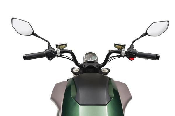 Grote foto super soco tc wanderer elektrische scooter groen bij centr fietsen en brommers scooters