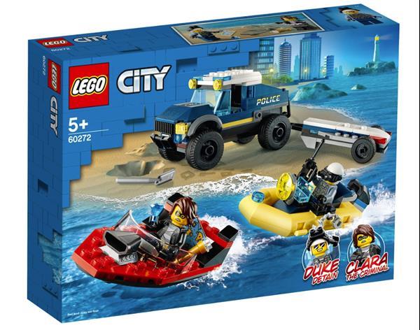 Grote foto lego city 60272 elite politieboot transport kinderen en baby duplo en lego