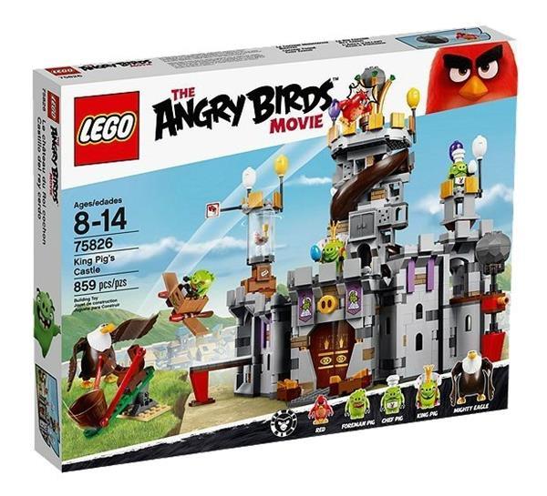 Grote foto angry birds 75826 het kasteel van koning pig kinderen en baby duplo en lego