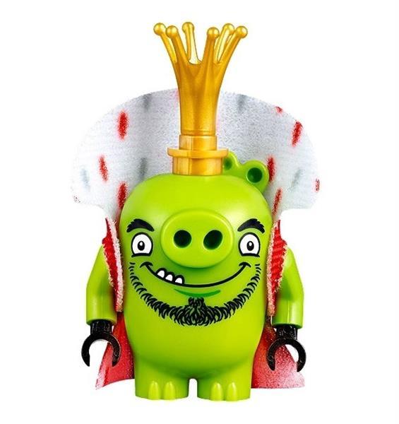 Grote foto angry birds 75826 het kasteel van koning pig kinderen en baby duplo en lego